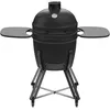 Image de Barbecook Barbecue kamado Kamal 60 céramique à Base de mullite, Noir Mat, XL, 138x84x110.5cm