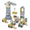 Image de Site de construction en bois multicolore