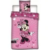 Image de Parure housse de couette microfibre MINNIE rose 140x200 cm