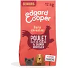 Image de Edgard & Cooper Croquettes Chien Sans Céréales Pour Chiens Adultes Large (12kg), Poulet Et Saumon Frais, Glucosamine Pour Les Articulations, Avec Carottes, Poires Et Pommes, Jamais De Farine Animale