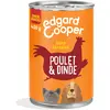 Image de Edgard & Cooper Boite Patée Chien Adulte Sans Cereales Nourriture Naturelle Poulet et Dinde Frais, Alimentation Saine Savoureuse et Equilibrée, Pro -400g