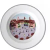 Image de Villeroy & Boch Design Naif Assiette creuse "Village", 21 cm, Porcelaine Premium, Blanc/Multicolore