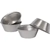 Image de Artame ART32207/4 Lot de 4 Moules Individuels à Pasteis de Nata Inox 7 cm