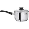 Image de Artame ART82626 Casserole Bain Marie avec Couvercle Inox 16 cm, Noir