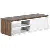 Image de Symbiosis Move Meuble TV, Noyer et Blanc, 110x35x32 cm