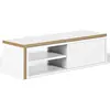 Image de Symbiosis Move Tv, Blanc et chants en contreplaqué 110x35x32 cm