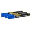 Image de Bi-Office Inkstringxl Marqueur effaçable à Sec pour tableaux blancs avec encre Gel Et pointe ronde de 3 mm - Bleu, Paquet de 3