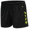 Image de hummel Hmlcore Xk Poly Short Femme, Noir/Citron Vert, M