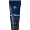 Image de Urtekram - Men's Nettoyant 2en1, Cheveux & Corps pour homme, Avec extrait de ginseng & charbon de saule biologique - Rafraîchissant & Revitalisant - 200 ml - Végétalien, Biologique, Origine Naturelle