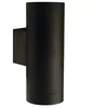 Image de Nordlux TIN maxi double Applique murale GU10 en métal noir IP54
