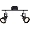 Image de Nordlux Aslak 2-Spot 45730103 Spot de plafond GU10 noir