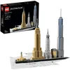 Image de LEGO 21028 Architecture New York, Kit de Construction, Maquette Miniature, Décoration, Empire State Building, Statue de la Liberté, pour Adultes