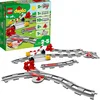 Image de LEGO 10882 Duplo Ma Ville Les Rails du Train, Jeu de Construction, Circuit avec Brique d'action Rouge pour Enfants de 2 Ans et Plus