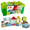 Image de LEGO Duplo Classic La Boîte de Briques - Jouet Éducatif à Empiler pour Bébé dès 1 an - Briques Colorées avec Chiffres, Voiture, 2 Figurines & Rangement pour Jouets - Cadeau pour Fille ou Garçon 10913