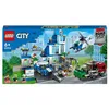 Image de City 60316 Le Commissariat de Police, Set avec Jouets Camion de Poubelle et Hélicoptère