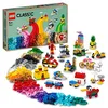 Image de LEGO 11021 Classic 90 Ans de Jeu, Boîte de Briques avec 15 Mini Jouets de Modèles Emblématiques avec Château Fort et Train pour Garçons et Filles de 5 Ans et Plus
