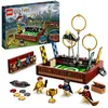 Image de LEGO 76416 Harry Potter La Malle de Quidditch, Jouet pour 1 Joueur ou 2 Joueurs avec Minifigurines Draco Malefoy, Cedric Diggory, Cho Chang et Le Vif d'or, Jouer à 3 Jeux de Quidditch Différents