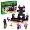 Image de LEGO 21242 Minecraft L’Arène de l’End, Jouet de Combat avec Lave, Figurine Dragon de l'Ender et Enderman, Joueur Contre Joueur, Cadeau Enfants Dès 8 Ans