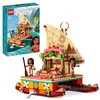 Image de LEGO Disney Princesse Le Bateau d’Exploration de Vaiana - Jouet d'Activité et de Développement avec Mini-Poupée Sina et Figurine Dauphin - Idée Cadeau pour Garçons et Filles à Partir de 6 Ans 43210
