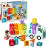 Image de LEGO Duplo Ma Ville Le Camion de l'Alphabet - Jouet Interactif pour Enfant dès 2 Ans avec Remorque - Briques Colorées avec Lettres de l'Alphabet - Jouet Éducatif Montessori pour Fille ou Garçon 10421