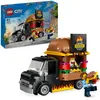 Image de LEGO City Le Food-Truck de Burgers, Jouet de Camionnette, Cadeau pour Garçons et Filles de 5 Ans & City La Course-Poursuite Entre la Voiture de Police et la Super Voiture, Jouet Imaginatif