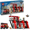 Image de LEGO City Fire Station with Fire Engine Toy Playset for 6 Plus Year Old Boys & Girls with a Dog Figure and 5 Minifigures, Birthday Gift Idea for Kids Who Love Imaginative Play 60414