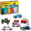 Image de LEGO 11036 Classic Les Véhicules Créatifs, Maquette de Voiture, Véhicule de Police, Camion et Autres & 11024 Classic La Plaque De Construction Grise 48x48, Socle de Base pour Construction