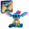 Image de LEGO   Disney Stitch - Jouet de Construction & Décoration - Figurine à Exposer avec Cornet de Glace & Fleur - Idée Cadeau pour Fille ou Garçon dès 9 Ans et Fans du Film Lilo & Stitch 43249