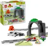 Image de LEGO Duplo Set d'Extension : Les Rails et Le Tunnel du Train - Jouet Éducatif 1er Âge - Voie Ferrée de 10 Pièces, Aiguillage à 2 Directions & Brique d’Action - Cadeau Garçon ou Fille dès 2 Ans 10425