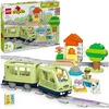 Image de LEGO Duplo Train d'Aventure Interactif + Set d'Extension Pont et Pistes de Train Jouet Éducatif pour Tout-Petits 10427 + 10426