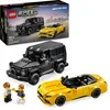 Image de LEGO Speed Champions de Mercedes-AMG G 63 et Mercedes-AMG SL 63 - Véhicules pour Enfants - 2 Sets à Construire avec 2 Minifigurines de Pilotes, Idée Cadeau pour Garçons et Filles dès 10 Ans 76924