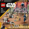 Image de LEGO Star Wars 75372 Pack de Combat des Clone Troopers et Droïdes de Combat, Jouet avec Speeder Bike et Figurine