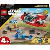 Image de Star Wars 75384 Le Crimson Firehawk, Jouet de Construction avec Speeder Bike et Minifigurines