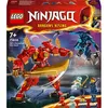 Image de LEGO 71808 NINJAGO Le Robot Élémentaire du Feu de Kai, Jouet Ninja avec Figurine Personnalisable Plus Minifigurines Kai et Zane