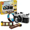 Image de LEGO Creator 3-en-1 L’Appareil Photo Rétro, Jouet avec 3 Modèles pour Filles et Garçons, Déco de Bureau et de Chambre, Transformable en Téléviseur ou Caméra Vidéo, Cadeau Enfants Dès 8 Ans 31147