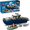 Image de LEGO City Police Boat Chase Set - INCL. 2 Boat Toys, 3 Minifigures & a Shark Animal Figure - Gift for 6+ Year Old Boys & Girls - 60456