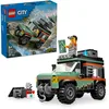 Image de LEGO City Le Camion 4x4 Tout-Terrain - Jeu de Construction pour garçons et Filles dès 6 Ans - Inclut Une minifigurine d’aventurier et des Accessoires - Cadeau d'anniversaire Amusant 60447