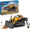 Image de LEGO City Le Bulldozer Jaune - Jeu de Construction de véhicule de Chantier de Grande Taille - 3 Minifigurines - Briques supplémentaires & Panneau - Cadeau d'anniversaire pour garçon dès 8 Ans 60466
