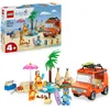 Image de LEGO Bluey: Bluey's Beach & Family Car Trip Toy with 3 Minifigures INCL. Bingo & Chilli, Plus 2 Surfboards, a Sand Castle & Fun Accessories - Birthday Gift for 4+ Year Old Girls & Boys - 11202