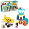 Image de LEGO Duplo Ma Ville Première Fois A l’Aéroport - Jeu Educatif pour Jeunes Enfants Stimulant La Motricité - Avion, 2 Figurines & 1 Ours - Cadeau d'anniversaire pour Fille Ou Garçon Dès 2 Ans 10443