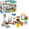 Image de LEGO Duplo L’Ambulance et Le Chauffeur - Jouet Éducatif pour Enfants dès 2 Ans - Voiture, Petite Maison, 2 Figurines & Briques Premiers Secours - Cadeau pour Fille ou Garçon 10447