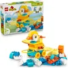 Image de LEGO Duplo Ma Ville Animaux sur Roues 3-en-1 - Jeu Éducatif pour La Construction - Jouets Canard, Poisson, Chien en Briques avec Roues Et Poignée - Cadeau pour Fille Ou Garçon Dès 2 Ans 10448