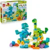 Image de LEGO Duplo Ma Ville Dinosaures sur Roues 3-en-1 Jeu Éducatif pour Fille ou garçon 3 Ans - Diplodocus, T-Rex, tricératops & stégosaure ou ptéranodon & Parasaurolophus - Figurines de Dinosaures 10451