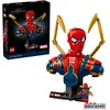 Image de LEGO | Marvel Buste d’Iron Spider-Man - Set de Construction & Maquette à Exposer pour Adulte - Bras Mobiles, Tête Rotative & Minifigurine de Super-Héros - Cadeau Collector pour Fans des Avengers 76326