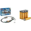 Image de LEGO City Train Express Arctique RC, 22 Rails, 7+ Ans, 60470, & Piles AAA Alcalines Amazon Basics 12 pcs, 10 Ans