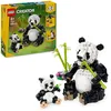 Image de LEGO Creator 3-en-1 Animaux Sauvages : la Famille de Pandas - Jouet de Construction se Transformant en Figurines de Manchots ou d'Orques - Cadeau d'anniversaire Original Fille ou Garçon 8 Ans 31165