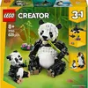 Image de LEGO Creator 31165 3-en-1 Animaux Sauvages : la Famille de Pandas - Jeu dès 8 ans - Cadeau