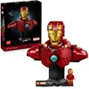 Image de LEGO   Marvel Buste d’Iron Man MK4 - Set De Construction & Maquette À Exposer - Minifigurine De Tony Stark, Fusils D’épaule & Tête Rotative - Cadeau Collector Avengers pour Adulte 76327