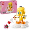 Image de LEGO Looney Tunes Titi Amoureux - Jouet Oiseau - Maquette de Canari & Décoration - Accessoires Dont Bouquet de Fleurs, Coeur, Arc de Cupidon & Support Nuage - Cadeau pour Fille dès 12 Ans & Ado 40824