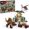 Image de LEGO Jurassic World Mission Aérienne avec Le Spinosaure et Le Quetzalcoatlus - Jouet avec 2 Figurines de Dinosaures - Camion & Hélicoptère - 4 Minifigurines - Cadeau pour Garçon ou Fille 8 Ans 76976